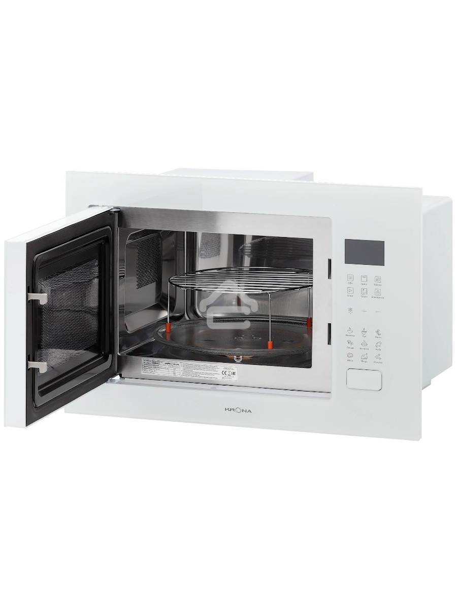 Микроволновая печь встраиваемая Krona REIN 60 WH белый, 25 л, 900 Вт, переключатели - сенсорные кнопочные (Touch Control)
