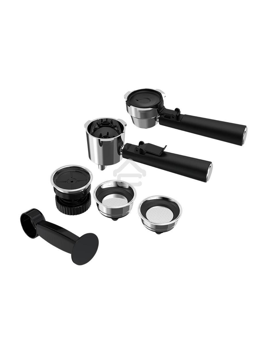 Кофеварка рожковая+капсульная BQ CM3003 стальной/чёрный, исп. кофе - молотый/капсулы Dolce gusto, Nespresso, 1 л, 950 Вт, 19 бар