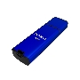 Флеш диск Maxvi MP2 8GB USB 2.0 blue, монолит с колпачком, ABS пластик + металл