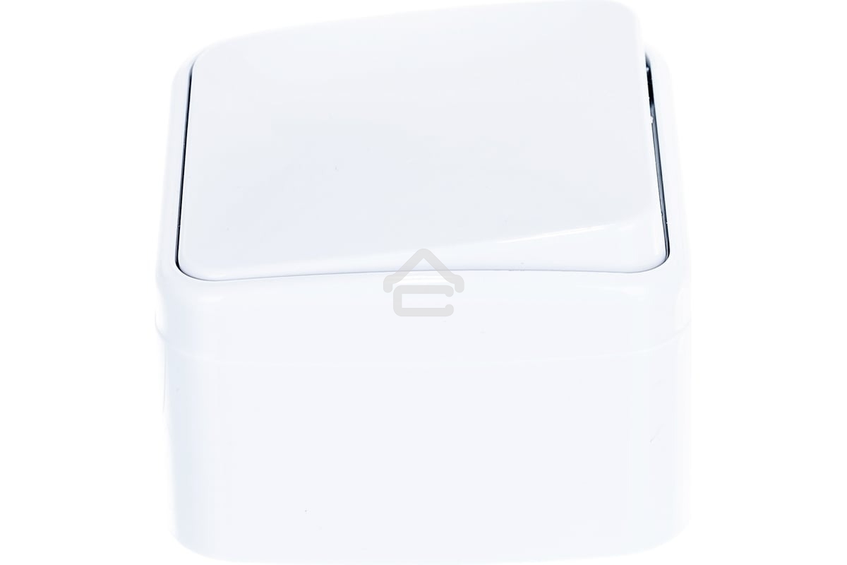 Выключатель Электра одноклавишный белый