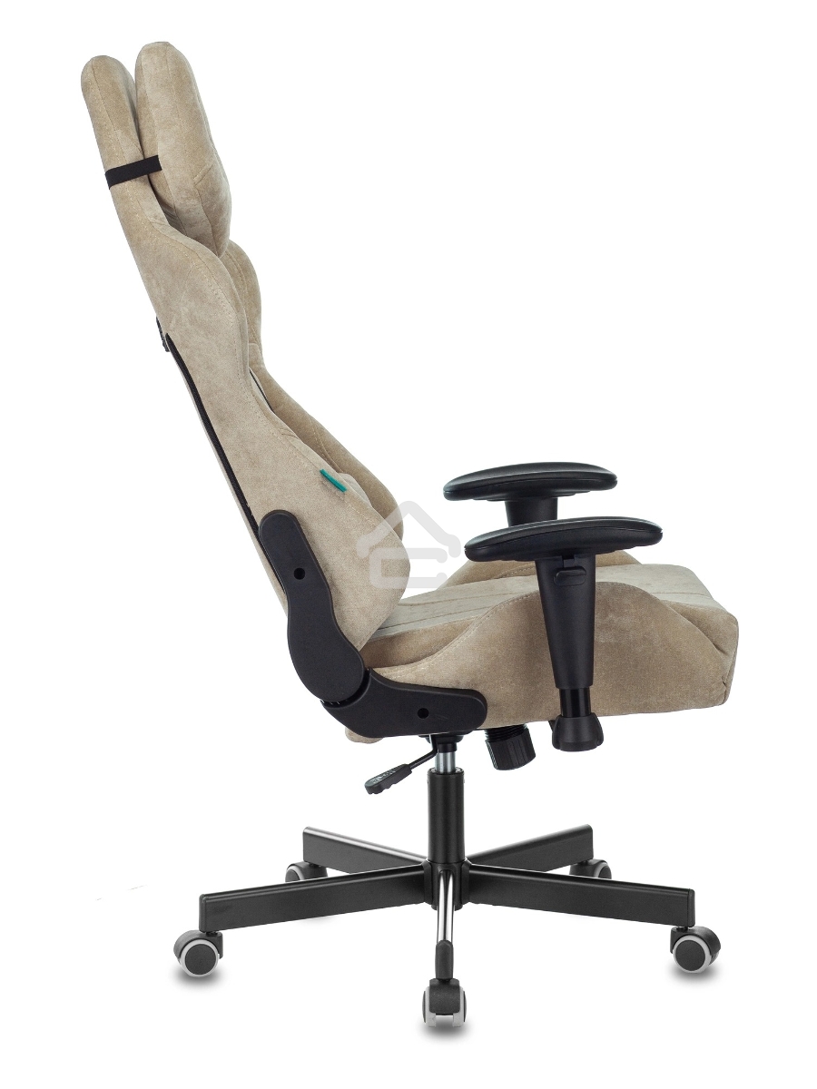 Кресло игровое Бюрократ VIKING KNIGHT LT21 FABRIC песочный крестовина металл/пластик