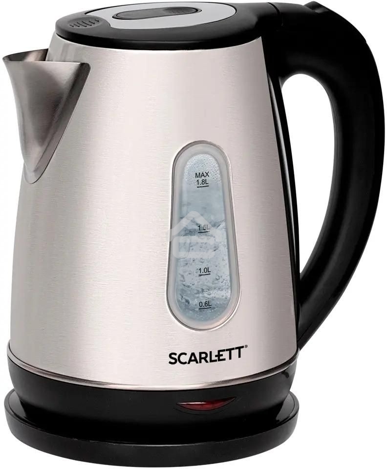 Чайник электрический SCARLETT SC-EK21S36, 1.8л, 2200Вт, черный