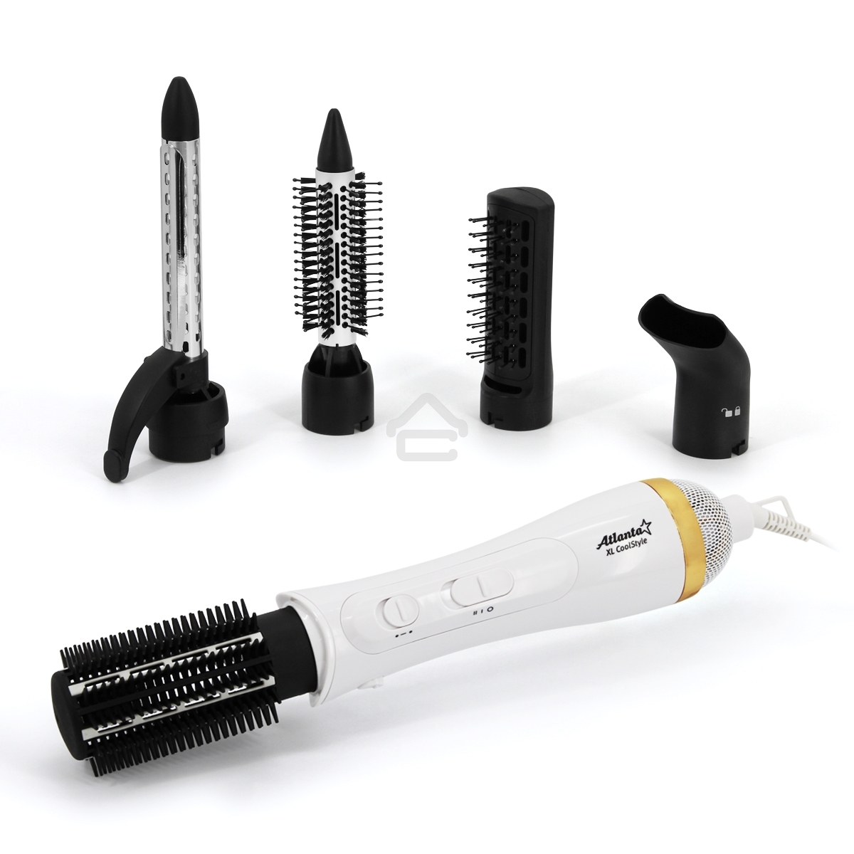 Фен-щетка Atlanta ATH-6842 (белый) 5 в 1