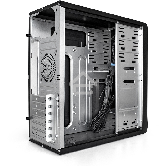 Компьютерный корпус Miditower ExeGate CP-603UB-UNS450 (ATX, БП UNS450 с вент. 12см, 2хUSB, аудио, черный)