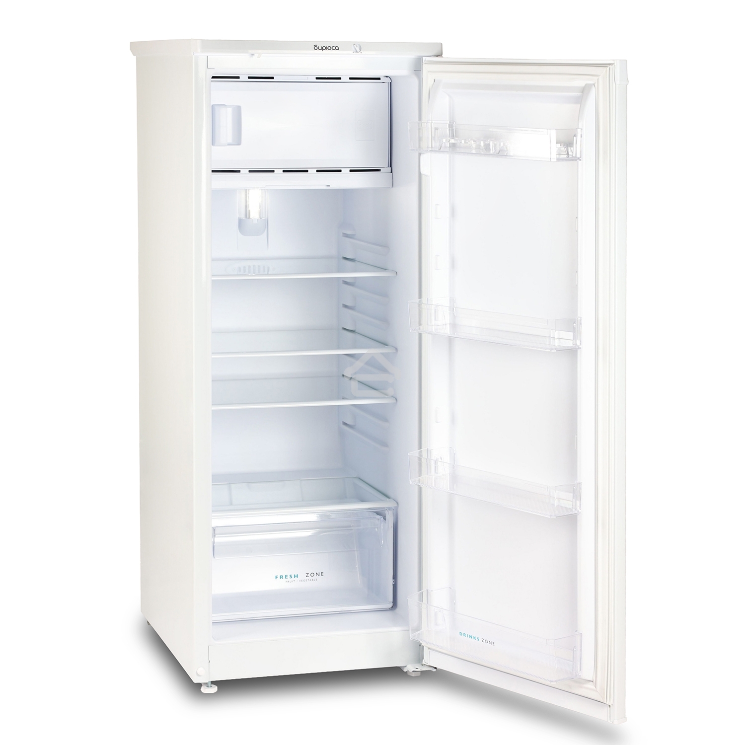 Холодильник Бирюса 410 белый однокамерный 153/27л морозилка сверху