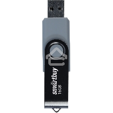 Флешка USB SmartbuyTwist Black (SB016Gb2TWK), 16Gb, USB 2.0, R/W 15/12, черный