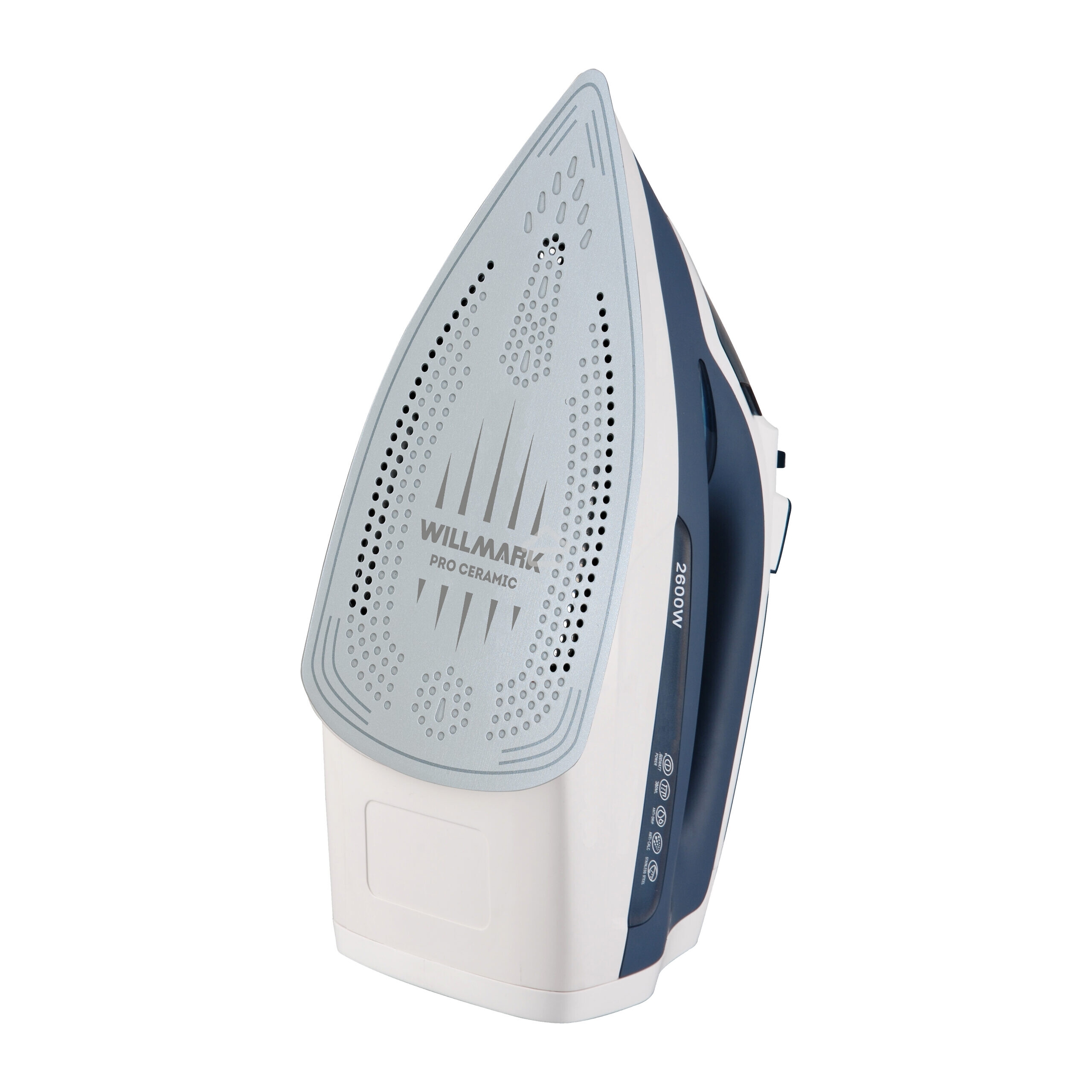 Утюг Willmark SI-2637CA (2600Вт, кер. под., 470мл, анти-накипь, анти-кап.,очист.,ав/откл., пар удар)