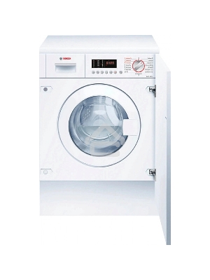 Cтиральная машина встраиваемая Bosch WKD28543EU белый, загрузка фронтальная 7 кг, 4 кг - сушка, 1400 об/мин, класс: A++