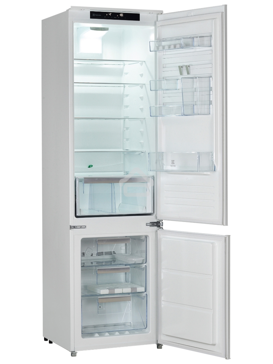 Встраиваемый холодильник Electrolux ENS8TE19S белый двухкамерный 214/62л морозилка снизу