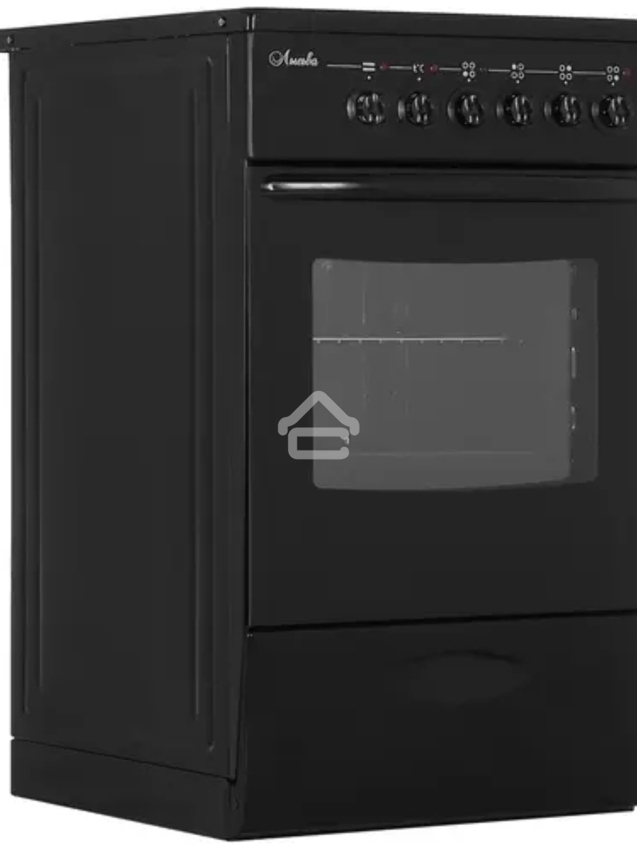 Плита электрическая Лысьва EF4011MK00 черный, конфорок 4 электрических, духовка 57 л, 50 см x 84 см x 60 см (без крышки)