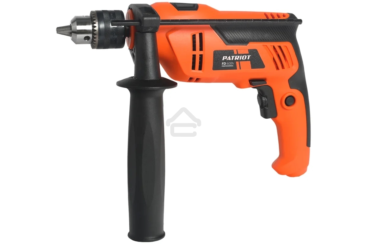 Дрель электрическая ударная PATRIOT FD600h 120301440 Эл. дрель, с ударом, мощность 600Вт, макс.диаметр 13мм, глубиномер + дополнительная ручка
