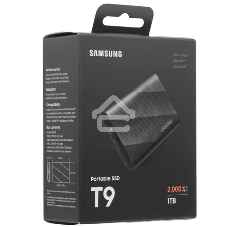 Внешний SSD Samsung T9, 1TB, USB 3.2 Gen 2x2 Type-C, R/W 2000/1950, черный