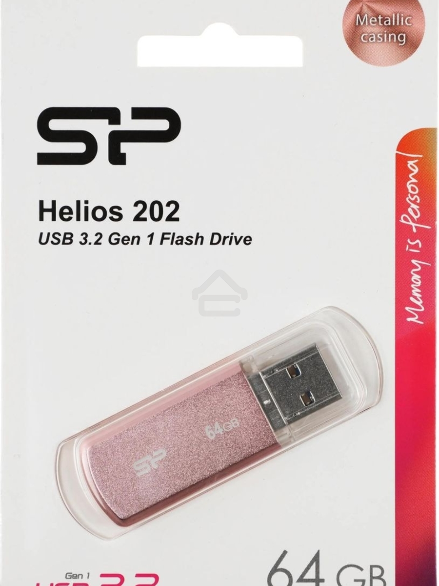 Флеш диск Silicon Power Helios 202, 64Gb USB 3.2, Pink