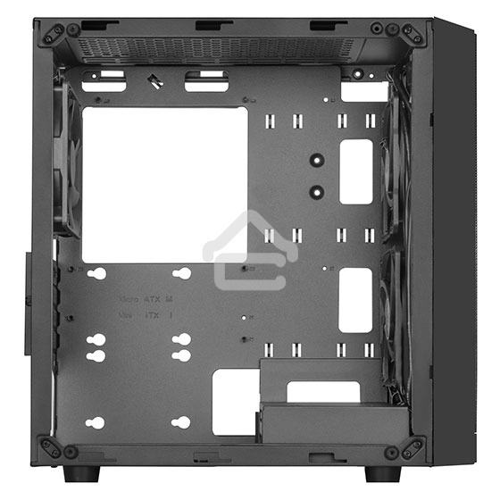 Компьютерный корпус Silverstone SST-PS15B-PRO Precision Mini Tower Micro ATX Computer Case, tempered glass, 2x 120мм ARGb, 1x ARGb Controller, black