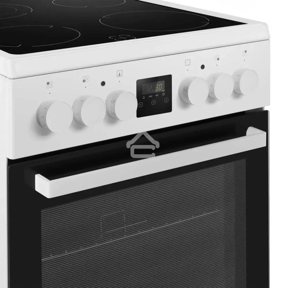 Плита электрическая Maunfeld MEC55CW08D белый, конфорок 4 шт, духовка 60 л, 50 см x 85 см x 60 см