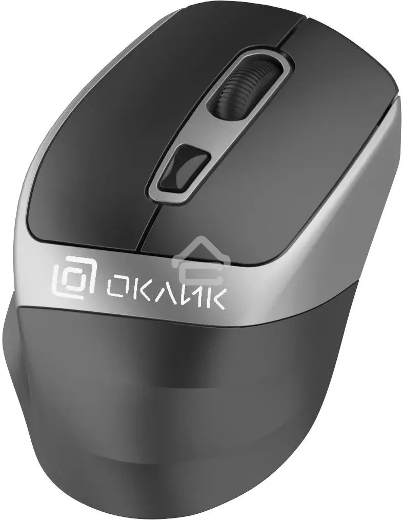 Мышь беспроводная Oklick 516MW черный/серебристый, 1600 dpi, радиоканал, Bluetooth, USB, кнопки - 6