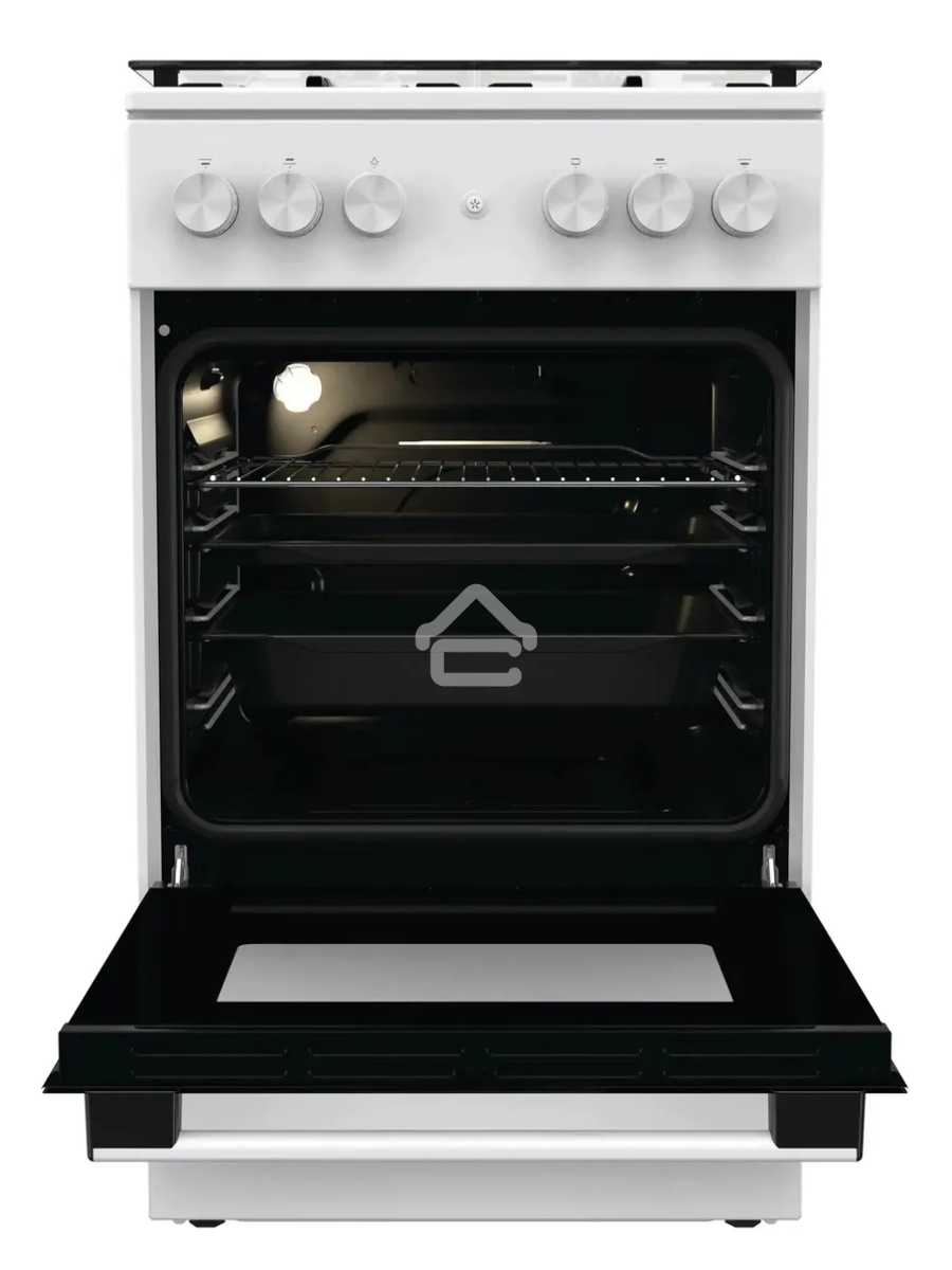 Плита газовая Gorenje GGI5A21WH белый, конфорок 4 газовых, духовка 67 л, 50 см x 85 см x 59.4 см