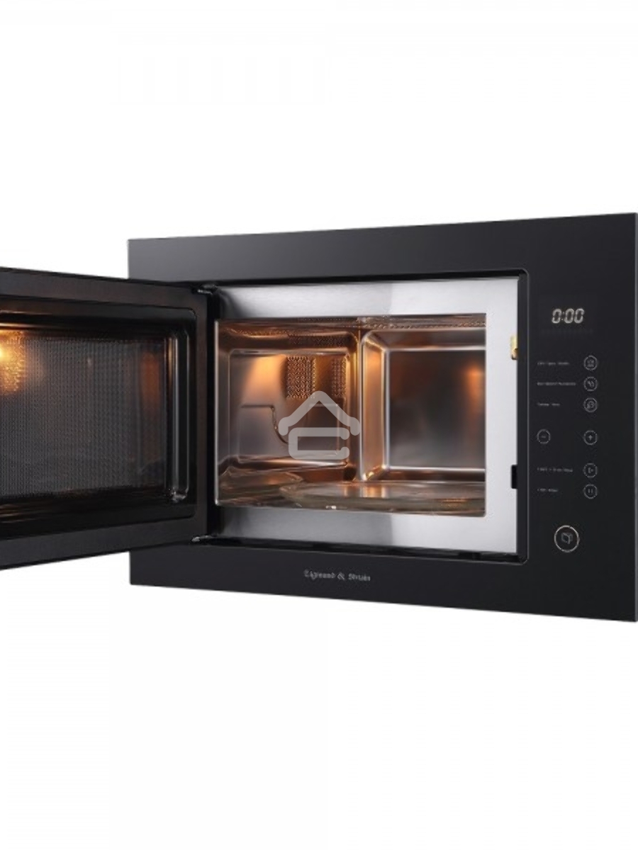 Микроволновая печь встраиваемая Zigmund & Shtain BMO 15.252 B чёрный, 25 л, 900 Вт, переключатели - сенсор