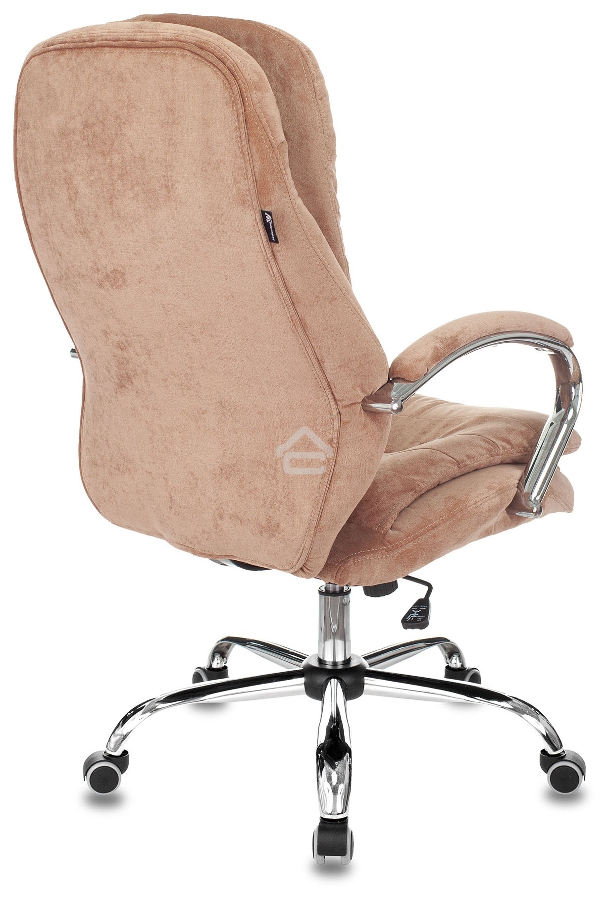 Кресло руководителя Бюрократ T-9950SL Fabric светло-коричневый Velvet 90, крестовина металл хром