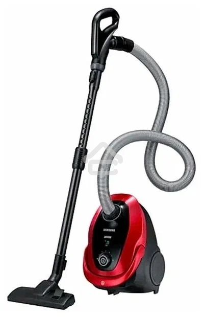 Пылесос Samsung VC20M253AWR красный, 460/2000 Вт, уборка сухая, пылесборник мешок, 2.5 л