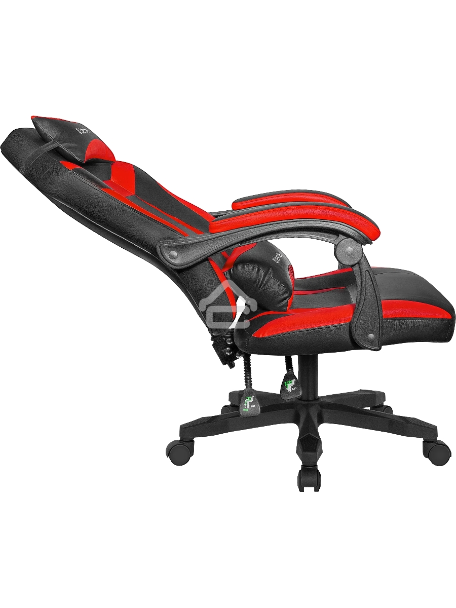 Кресло игровое Defender Master Черный/Красный, полиуретан, 50мм