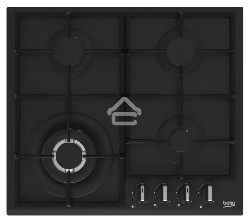 Встраиваемая газовая варочная поверхность Beko HIYG 64225 SBO, Черный