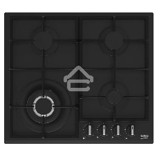 Встраиваемая газовая варочная поверхность Beko HIYG 64225 SBO, Черный