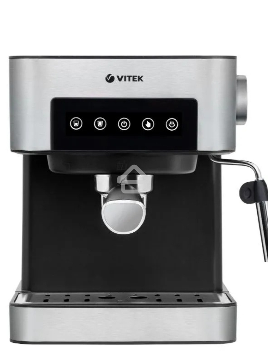 Кофеварка рожковая Vitek VT-1508 черный/серебристый 1.6 л 850Вт 15 бар