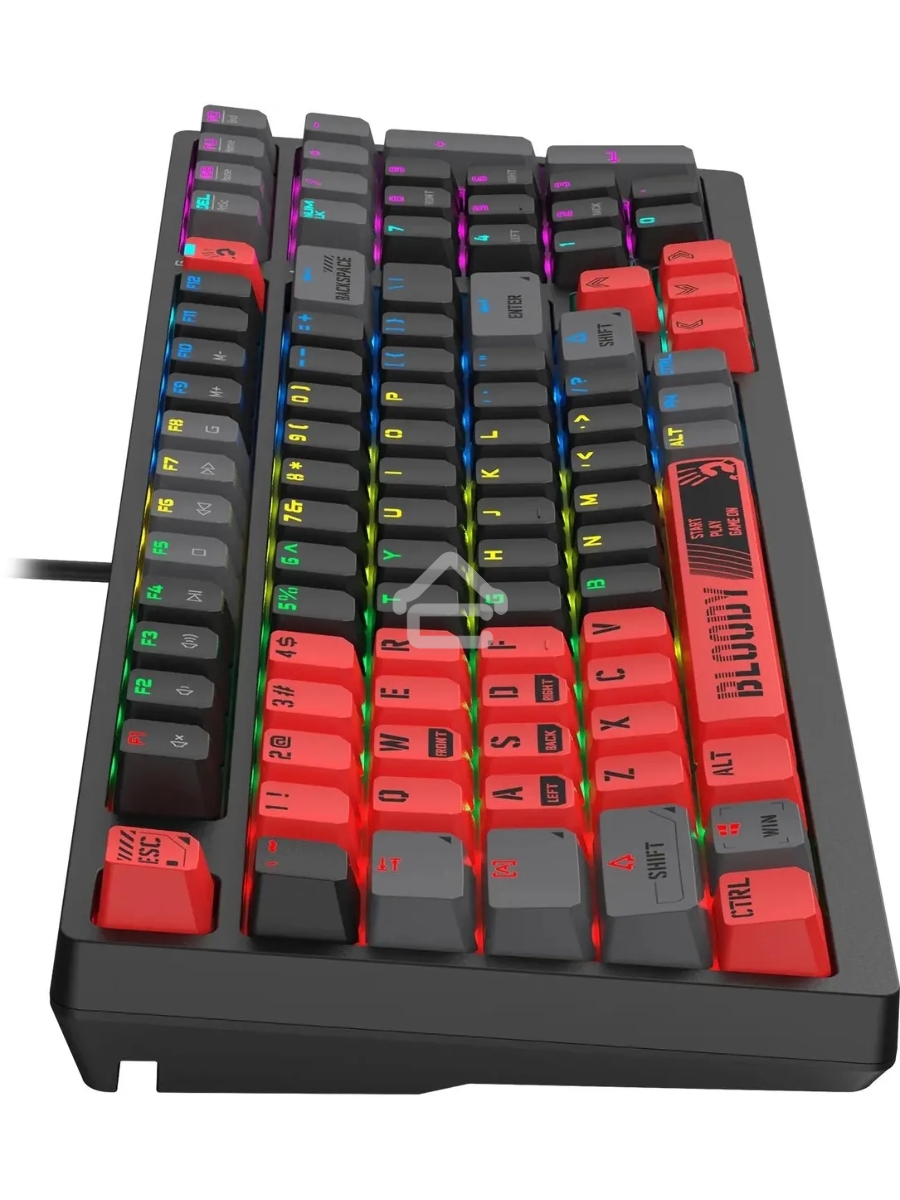 Клавиатура A4Tech Bloody S98 Sports Red BLMS Plus проводная USB красный/черный