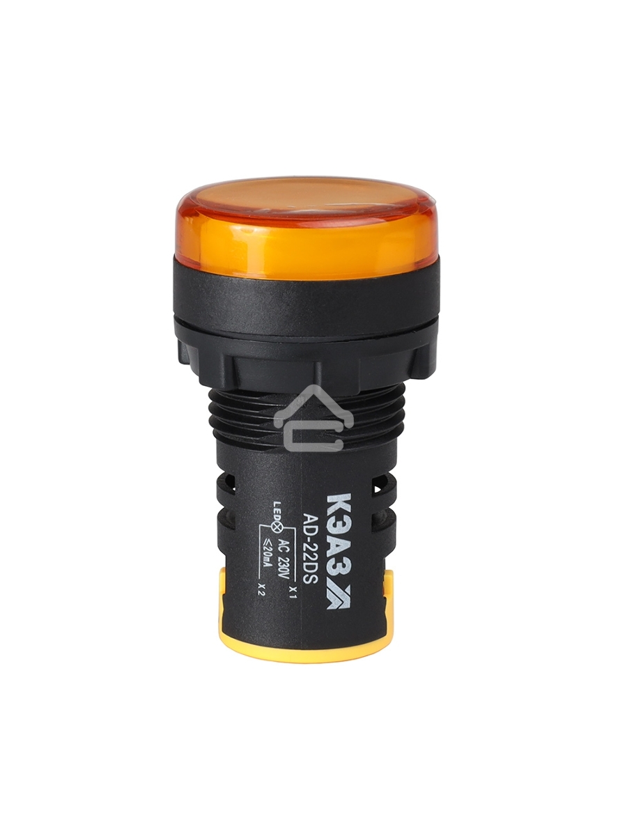 Лампа AD22DS(LED) матрица D22мм желтый 24В AC/DC-КЭАЗ