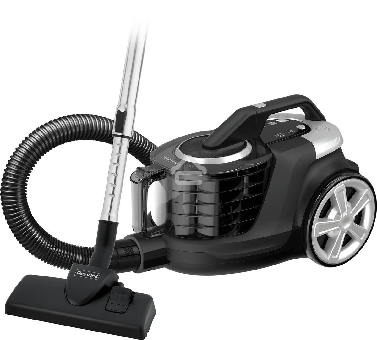 Пылесос Rondell RDE-2060 черный/серый, 500/2400 Вт, уборка сухой, пылесборник контейнер 2.5 л