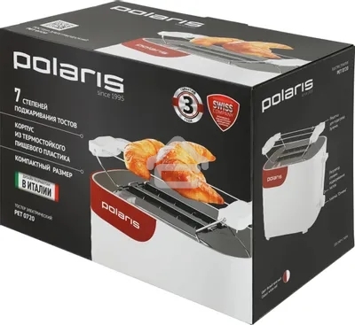 Тостер Polaris PET-0720 белый-красный