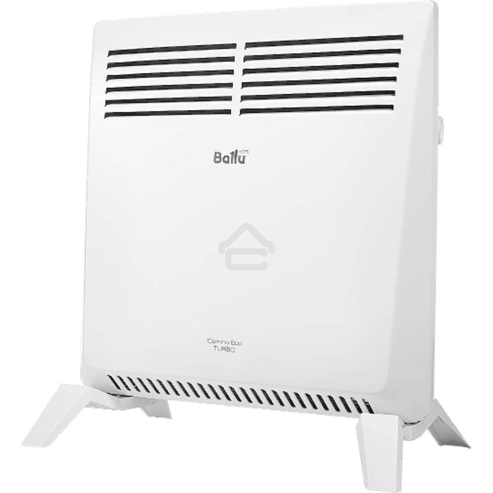 Конвектор Ballu Camino Eco Turbo BEC/EMT-1000 + Кронштейн CWM-02, белый, 1000 Вт, 15 м2, термостат