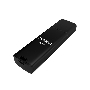 Флеш диск Maxvi MP2 8GB USB 2.0 black, монолит с колпачком, ABS пластик + металл