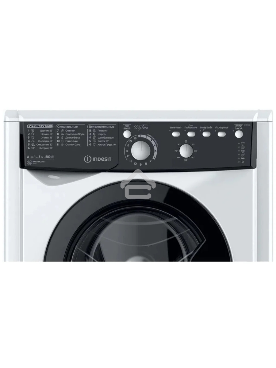 Стиральная машина Indesit EWSB 5085 BK CIS белый, загрузка фронтальная 5 кг, 800 об/мин., класс: А