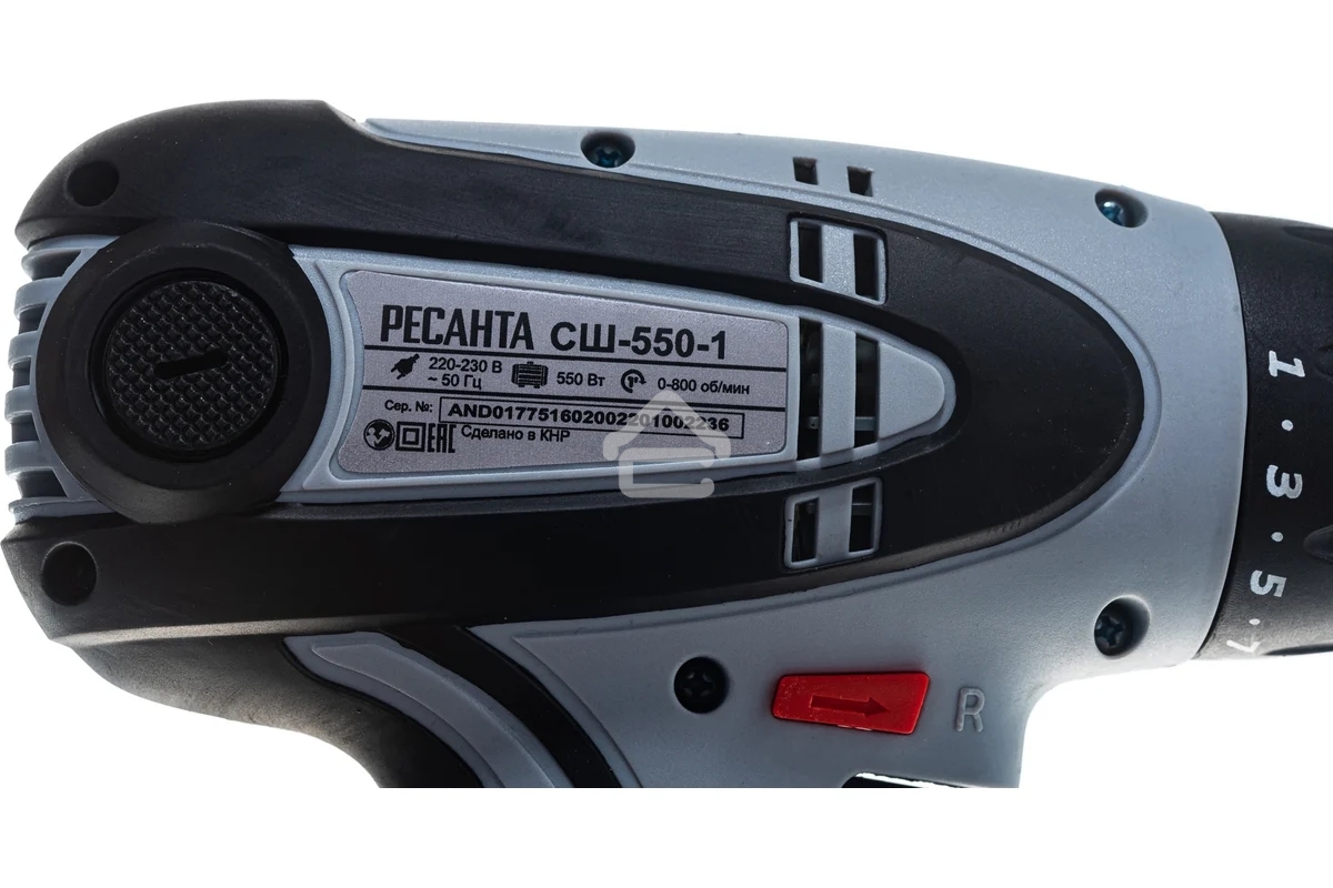 Дрель-шуруповерт Ресанта СШ-550-1 75/16/2, Сетевая, 550Вт