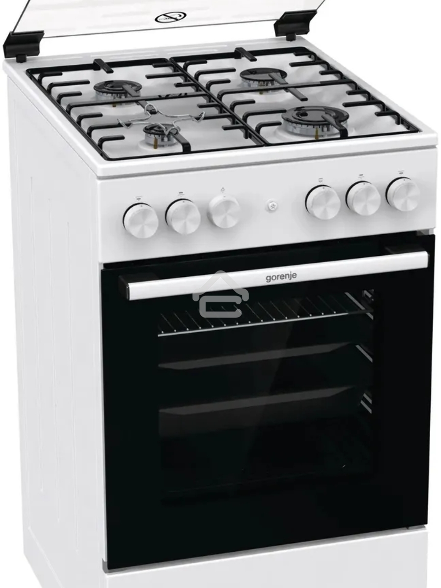 Плита газовая Gorenje GGI5A21WH белый, конфорок 4 газовых, духовка 67 л, 50 см x 85 см x 59.4 см