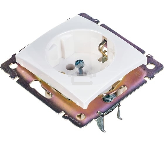 Механизм розетки 1-м СП Valena 2К+З с заземл. нем. станд. белый (DIY-упак.) Legrand 694280