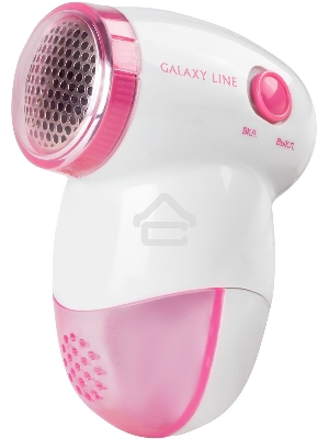 Машинка для удаления катышков Galaxy LINE GL 6301, белый c розовым, питание: 2 батарейки 