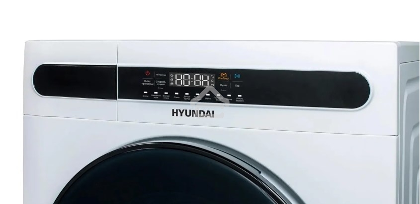 Стирально-сушильная машина Hyundai WMD8413 белый, загр. фронтальная макс.: 8 кг 1400 об/мин класс: А++