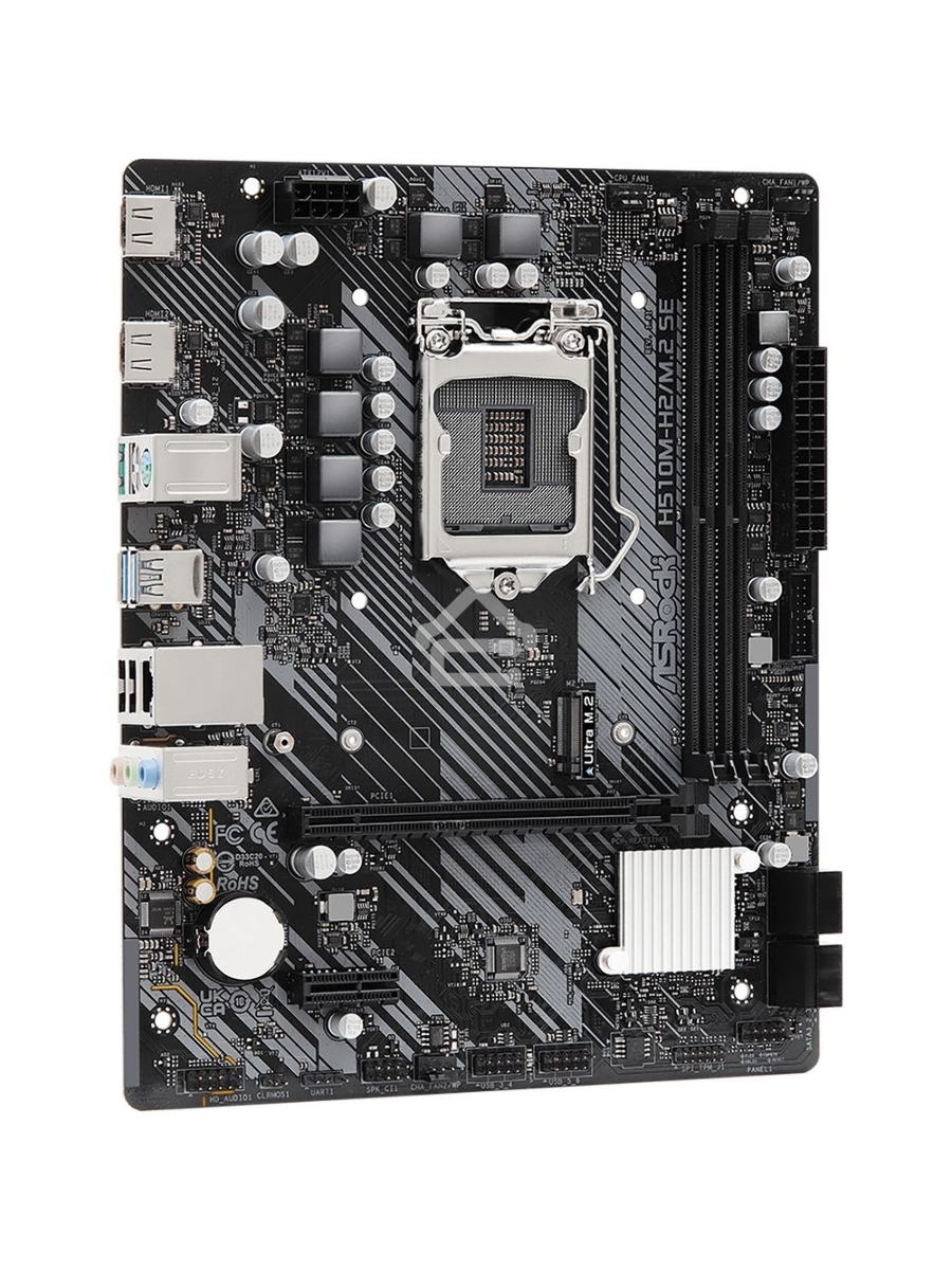 Материнская плата ASRock H510M-H2/M.2 SE, LGA 1200, Intel H470, 2xDDR4, 4xSATA, 1xM.2, 1xPCIe 4.0 x16, 1xPCIe x1, 2xHDMI, 1x 1Gb LAN, 2xUSB 2.0, 4xUSB 3.2 Gen 1, 3x3.5 мм, 7.1, mATX