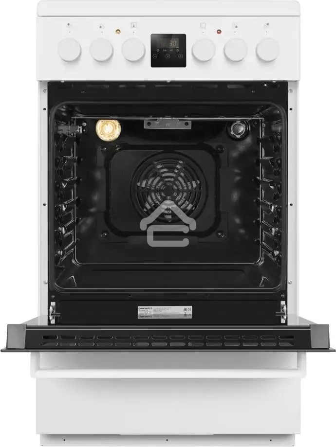 Плита электрическая Maunfeld MEC55CW08D белый, конфорок 4 шт, духовка 60 л, 50 см x 85 см x 60 см