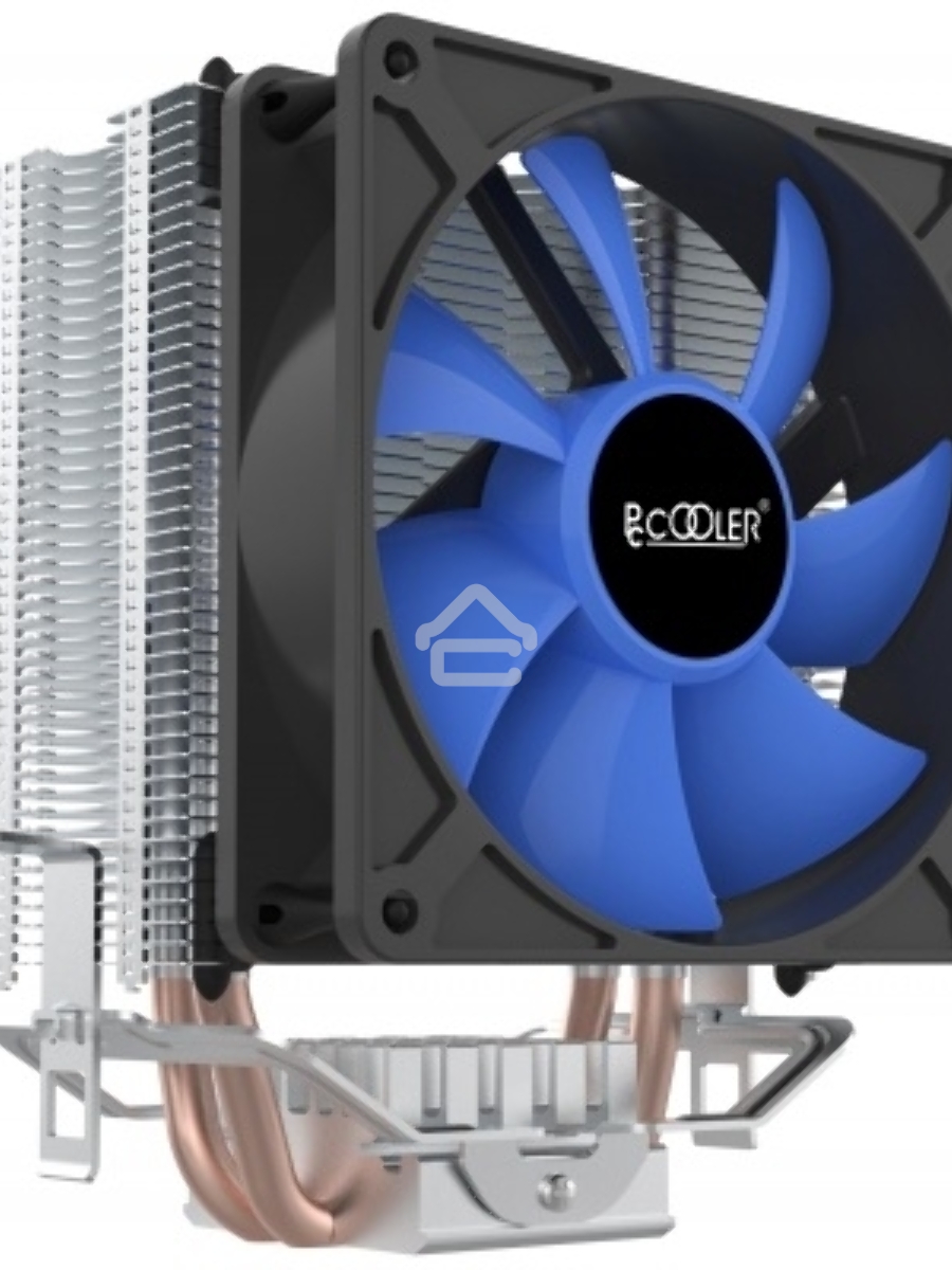 Кулер PCCooler S93 V2  S775/115X/AM2/AM3/AM4/FM1/FM2 (40 шт/кор, TDP 102W, вент-р 90мм, 2 тепловые трубки 6мм, 2200RPM, 22dBa)