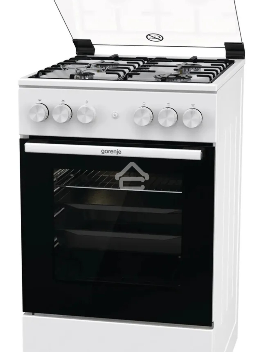 Плита газовая Gorenje GGI5A21WH белый, конфорок 4 газовых, духовка 67 л, 50 см x 85 см x 59.4 см
