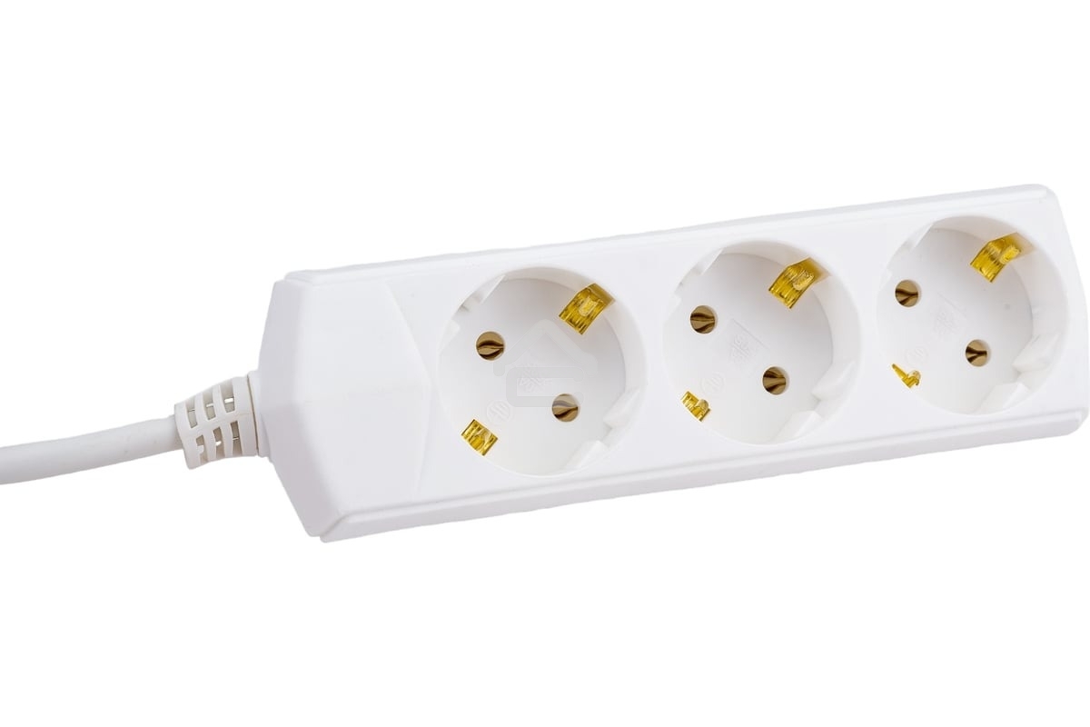 Удлинитель 3х1.5 м с заземл. 10А 250В У03 GENERICA 2P+PE 3х1 кв.мм IEK WYP10-10-03-D15-Z-G