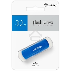 Флешка USB Smartbuy Scout Blue (SB032Gb2SCB), 32Gb, USB 2.0, R/W 13/8, синий