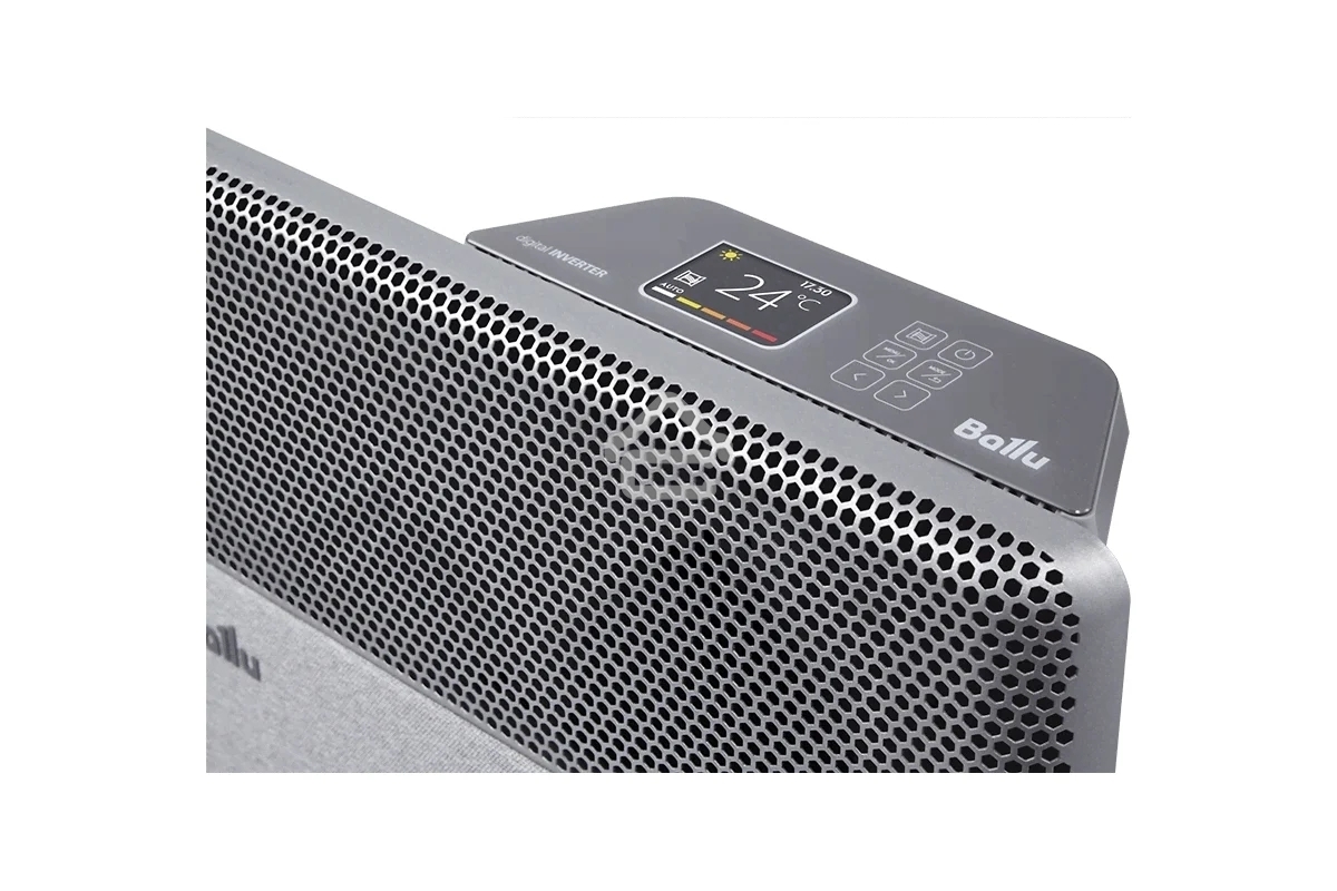 Конвектор электрический Ballu Apollo digital INVERTER Moon Gray BEC/ATI-2001 серый, 2000 Вт, 25 м2, термостат, дисплей, WiFi