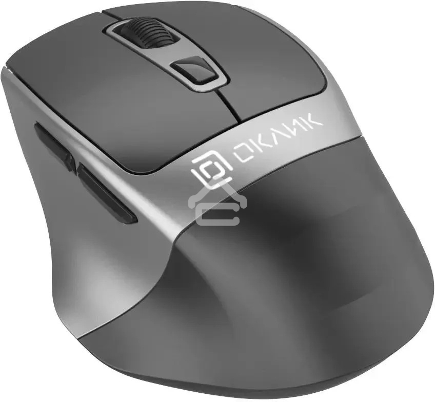 Мышь беспроводная Oklick 516MW черный/серебристый, 1600 dpi, радиоканал, Bluetooth, USB, кнопки - 6