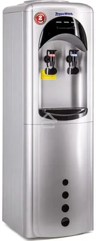 Кулер Aqua Work 17LDR напольный, электронный, серебристый/черный