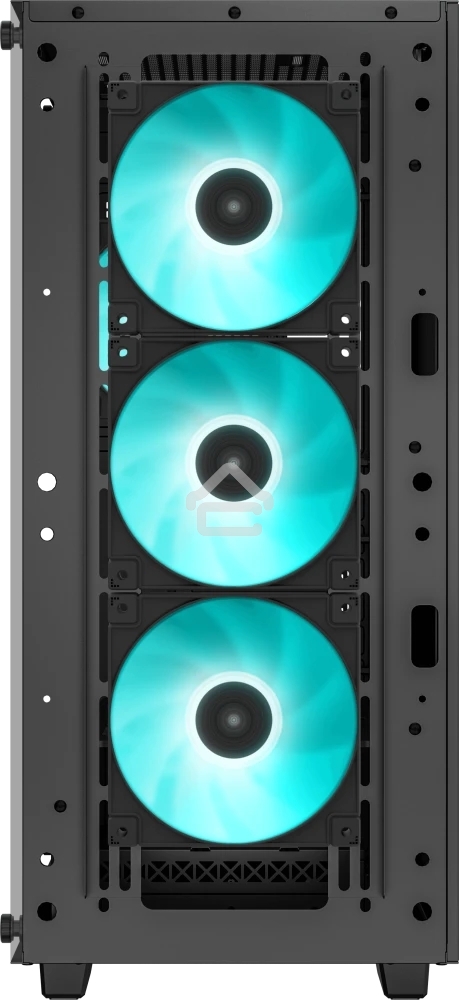 Компьютерный корпус Deepcool CC560 ARGb V2 без БП, боковое окно (закаленное стекло), 3x120мм ARGb LED вентилятор спереди и 1x120мм ARGb LED вентилятор сзади, черный, ATX